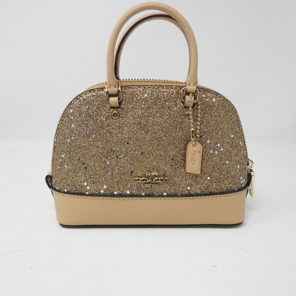 NWOT Coach Micro Mini Sierra Star Glitter Satchel